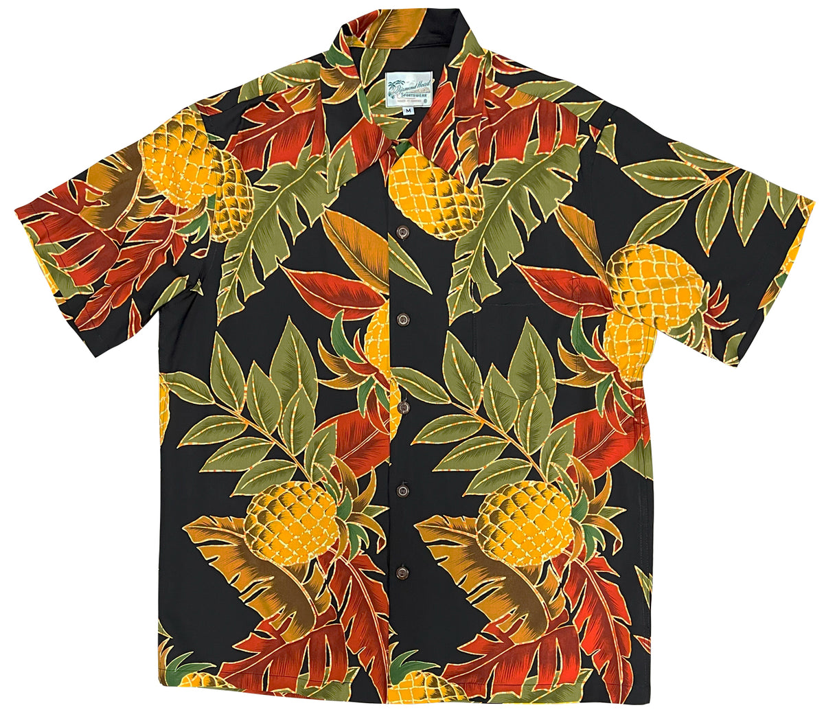 Pineapple Nostalgia Men's Kamehameha Style Shirt