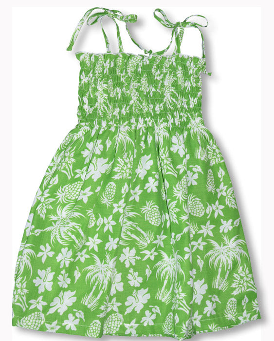 pineapple spree girl's elastic tube dress