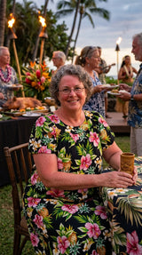 Pineapple Hibiscus Muumuu Dress — Women's Muumuu Dresses — RJC
