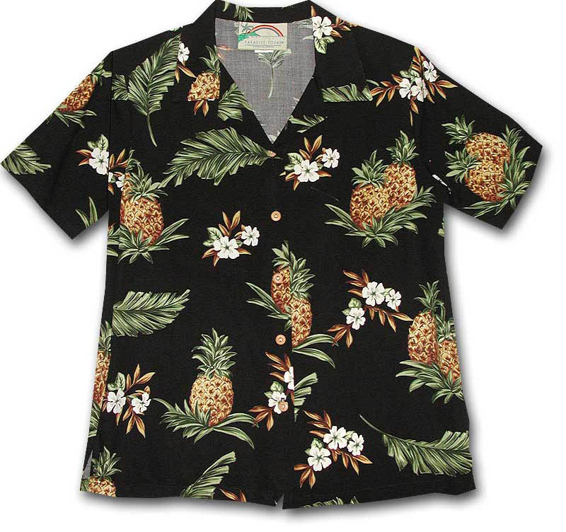 Pineapples women's rayon shirt