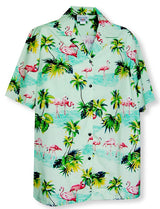 Pink Flamingo Paradise Men's Shirt