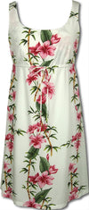 Plumeria Bamboo Panel empire tie front
