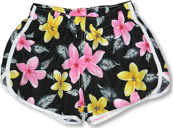 Plumeria Dreams Girl's Volley Shorts