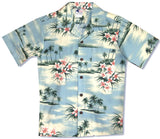 Plumeria Island Boy's Shirt