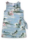 Plumeria Island Girl's Mock Wrap Sarong