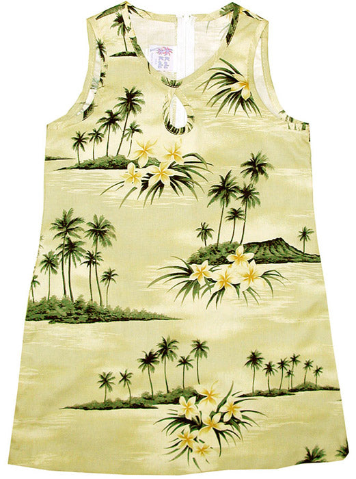 Plumeria Island Girl's Key Hole Short Tank
