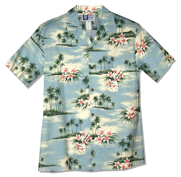 Plumeria Island Men's Shirt