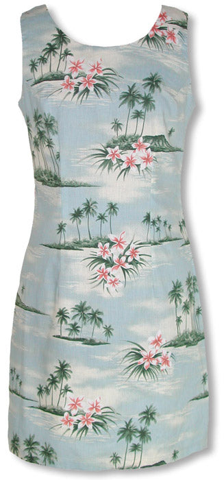 Plumeria Island Petite Women's Sheath Dress