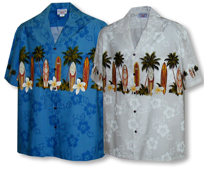 Plumeria Surfboard Men's Chest Band Shirt