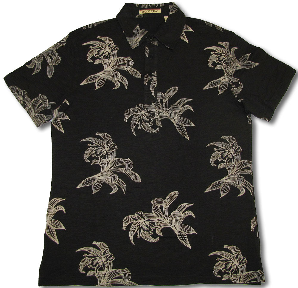 Men's Havanera Orchid Leaf 100% Cotton Jersey Knit