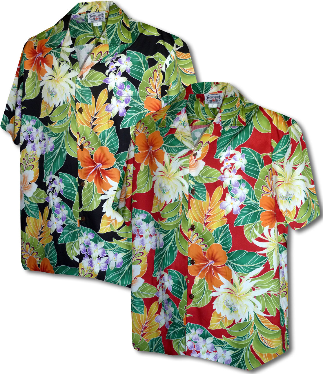 Bold Hibiscus Bouquet Men's Shirt