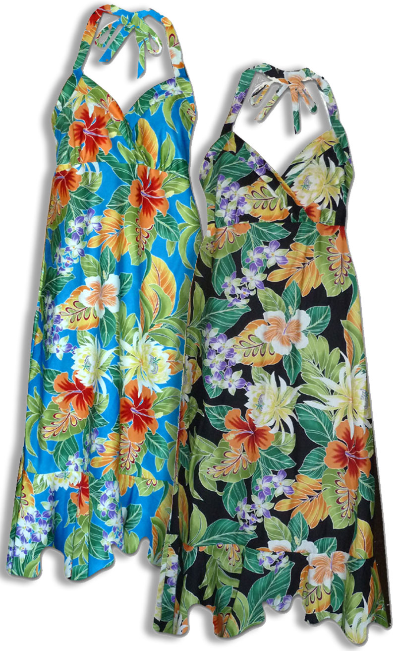 Polynesian Bouquet Empire Halter
