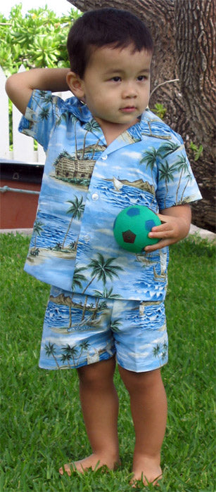 Polynesian Island Boy's 2pc