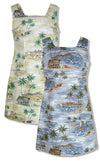 Polynesian Island Petite Women's A-Line Dress