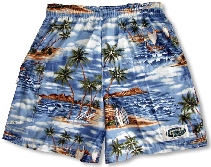 Polynesian Island 100% Cotton Men's & Boy's Shorts