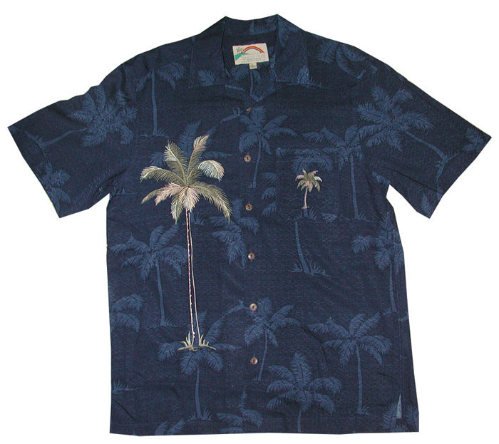 Polynesian Palm Men's Embroidered