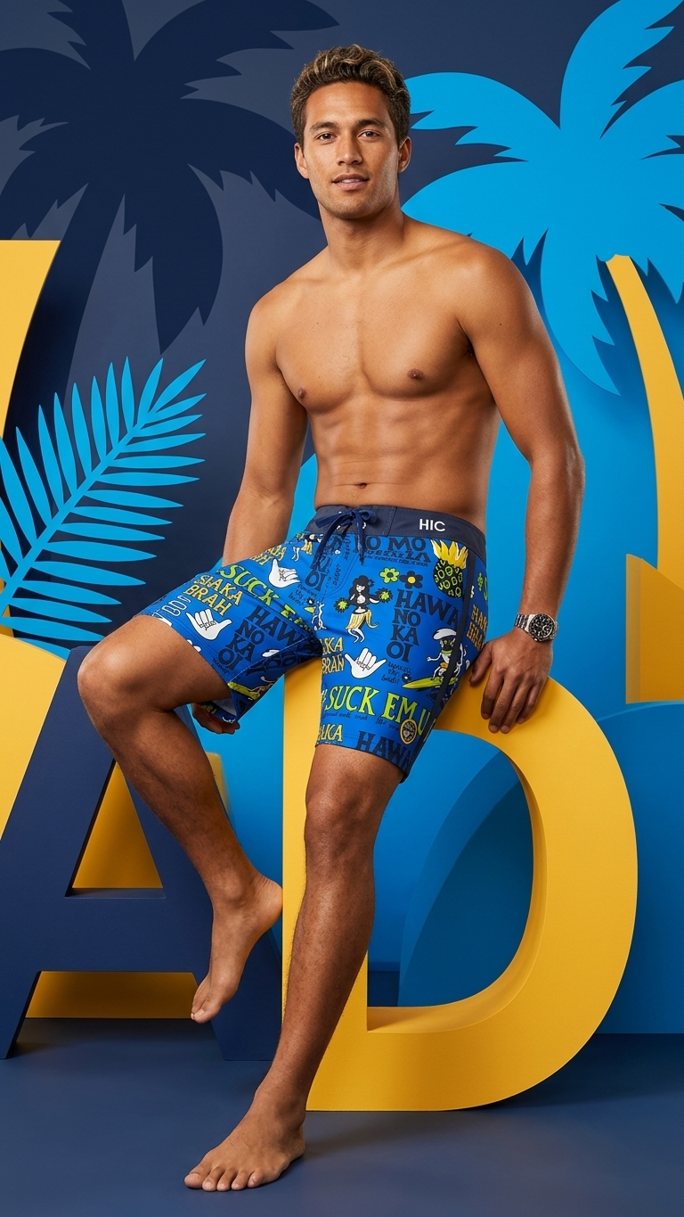 19" Suck Em Up 8 Way Stretch HIC Board Shorts — Boardshorts — HIC (view 7)