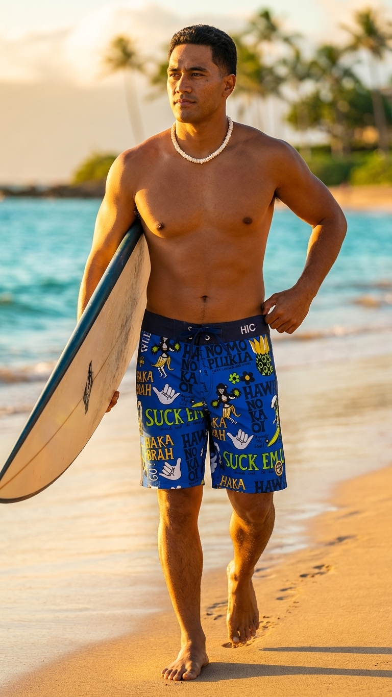 19" Suck Em Up 8 Way Stretch HIC Board Shorts — Boardshorts — HIC