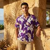 Paradise Found Men's Tom Selleck Magnum PI Calla Lily Hawaiian Shirt — Men's Rayon Shirts — Paradise Found