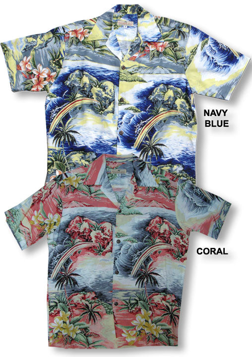 Rainbow Water Falls Men's Vintage Shirt