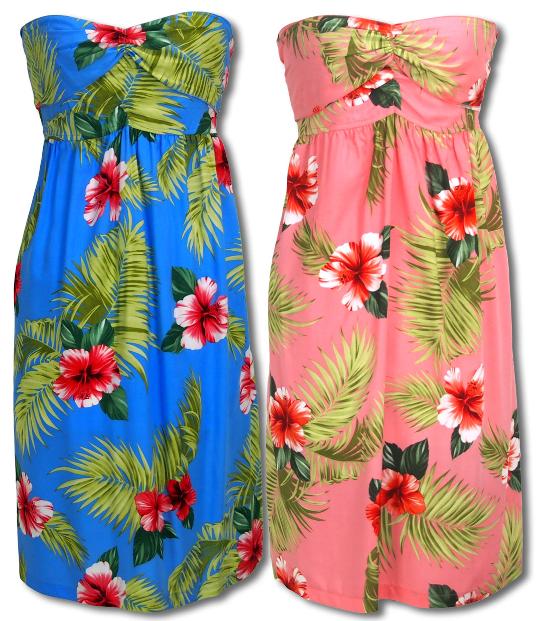 Red White Hibiscus 3 in 1 Dress