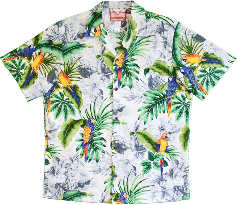Resting Parrot Hawaiian Mens Shirt