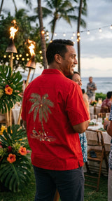 Santa in Paradise Embroidery with Pocket