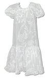 Rose Lei Girl's Lei Day White Dress