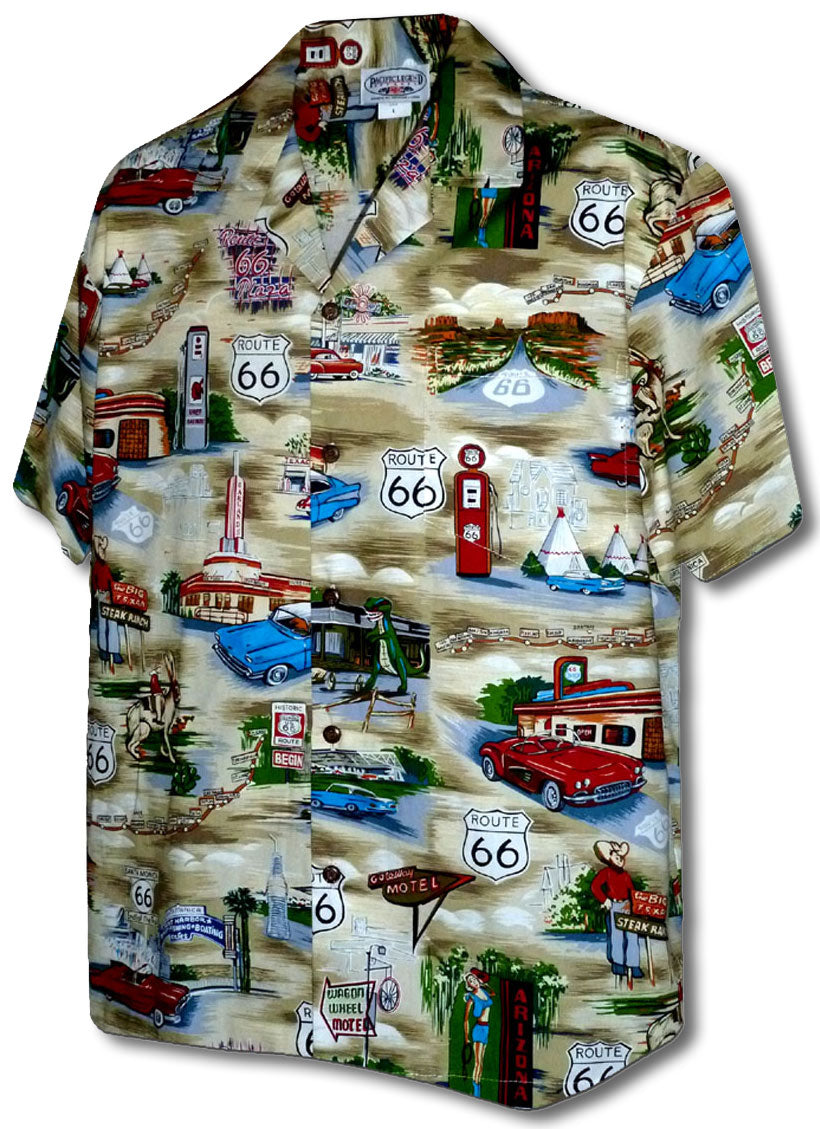 Route 66 Travel Sights Men's Shirt