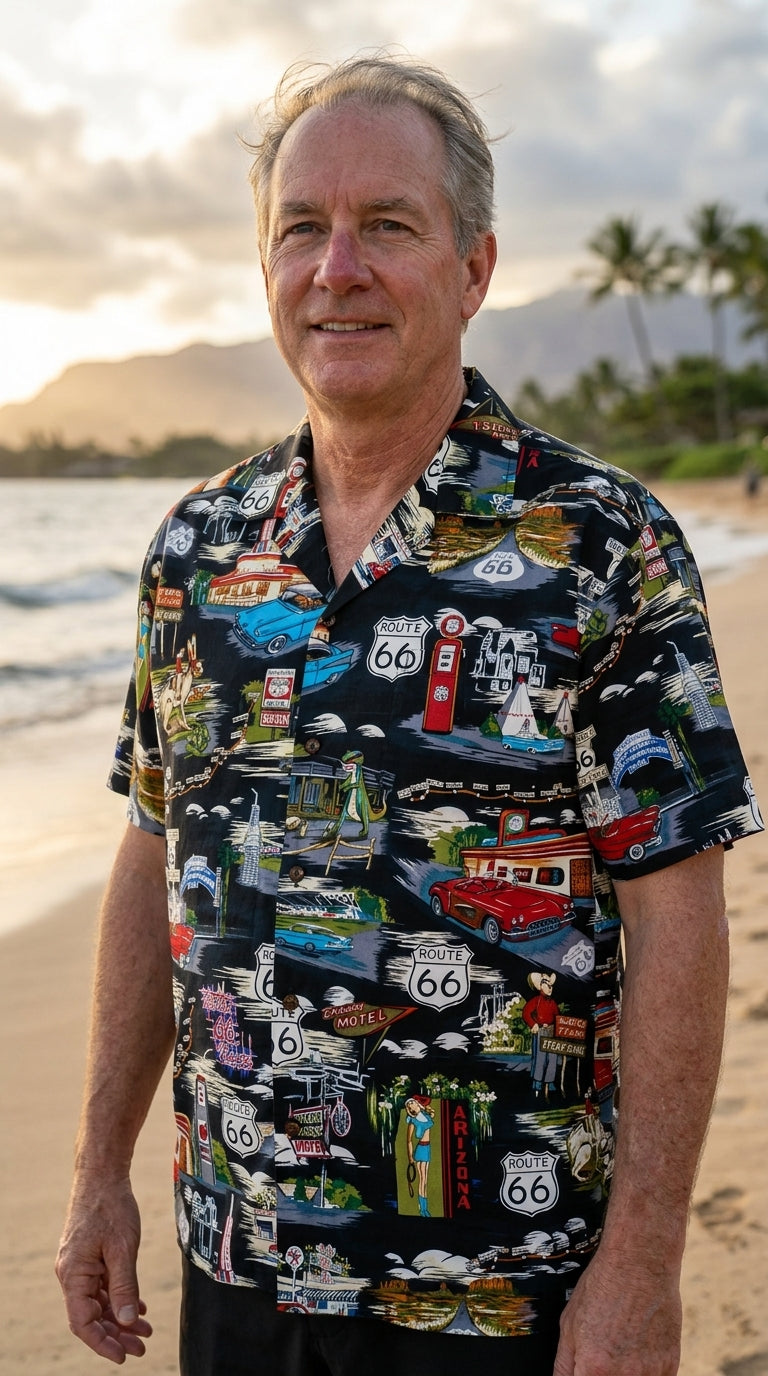 Route 66 Travel Sights Men's Shirt