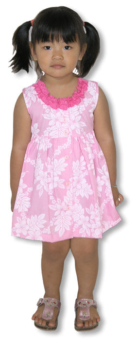 Tropical Garden Lei Button Front Dress