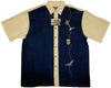 Sailing Island Men's Embroidered Rayon Polyester Shirt