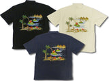 Santa Jet Ski Embroidered Shirt