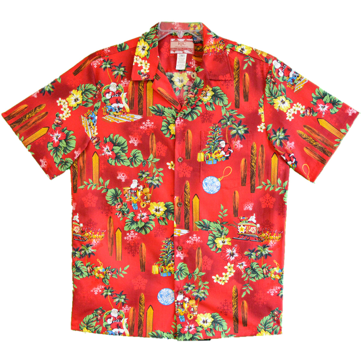 Santa Resting in Hawaii Christmas Shirt