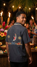 Santa's Catch of the Day Embroidered Shirt