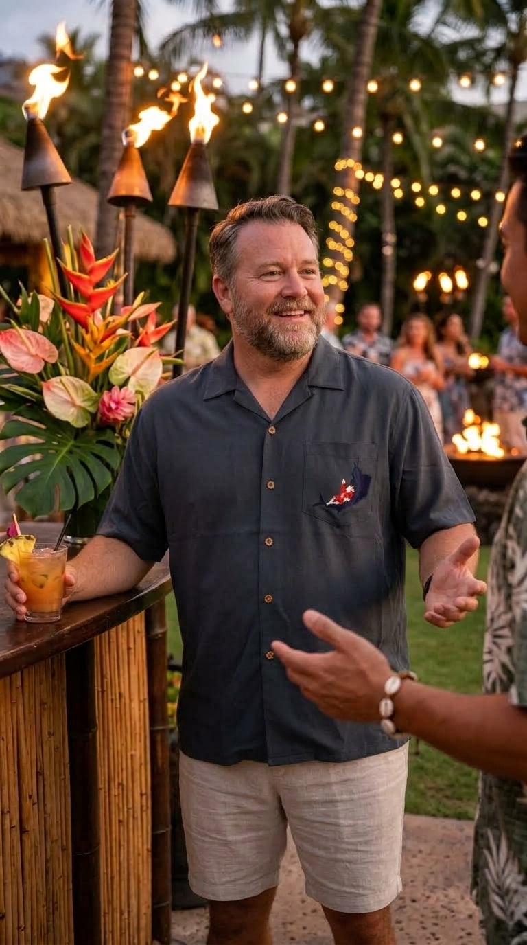Santa's Catch of the Day Embroidered Shirt