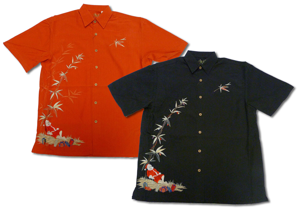 Santa Resting Embroidered Shirt