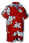 Shadow White Hibiscus boy's 2pc