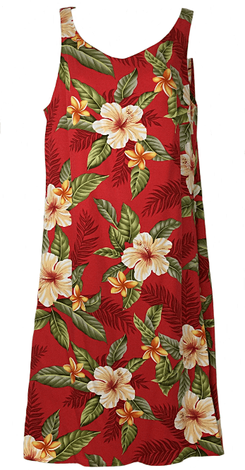 Leilani Hibiscus A-Line Dress