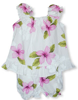 Single Tone Plumeria Puff Sleeve 2pc