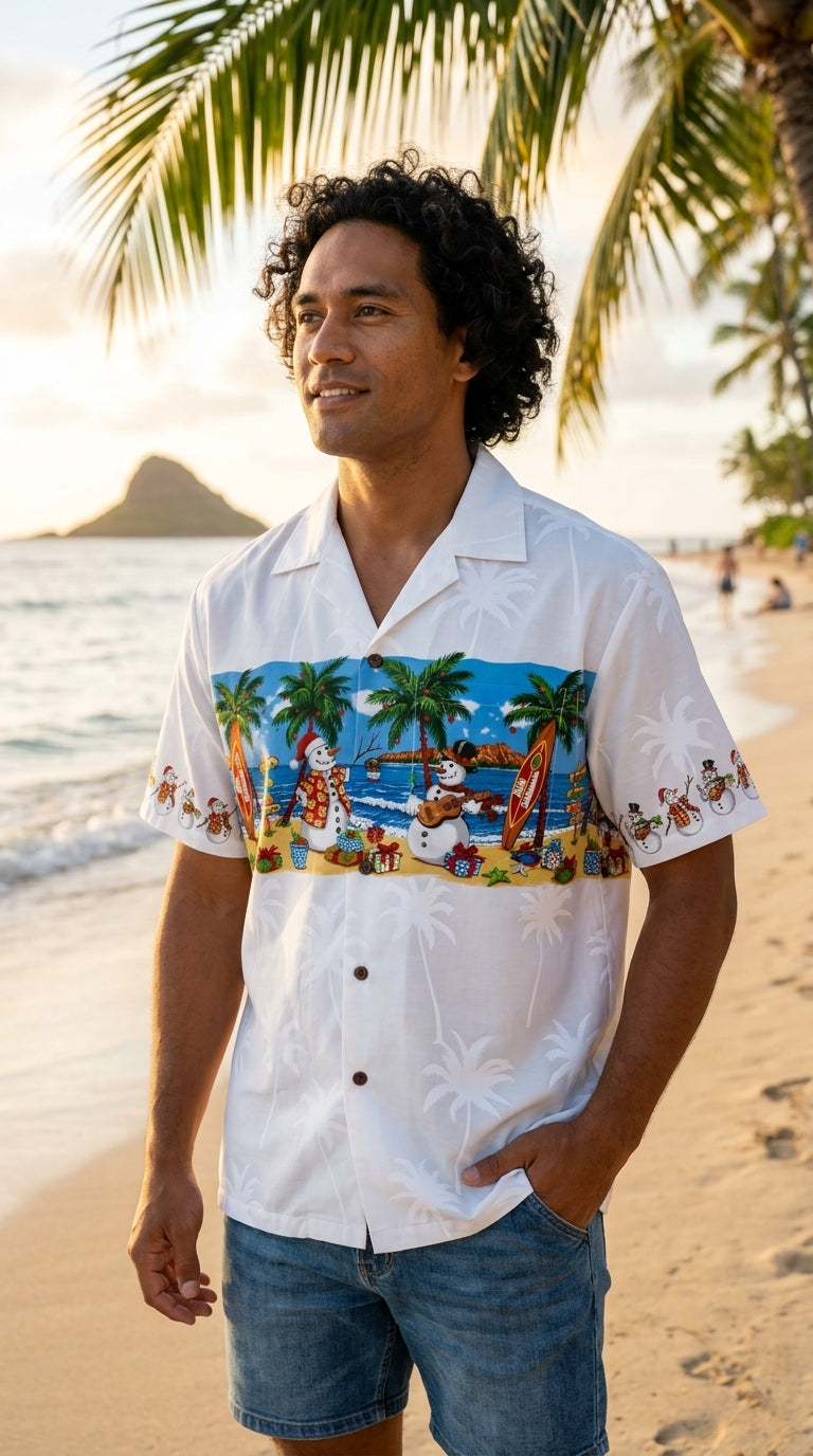 Snowmen Beach Party Christmas Shirt