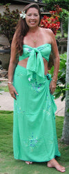 Solid Background Full or Half Size Sarong
