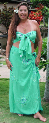 Solid Background Full or Half Size Sarong