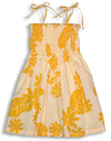 tiare monstera girl's elastic tube dress