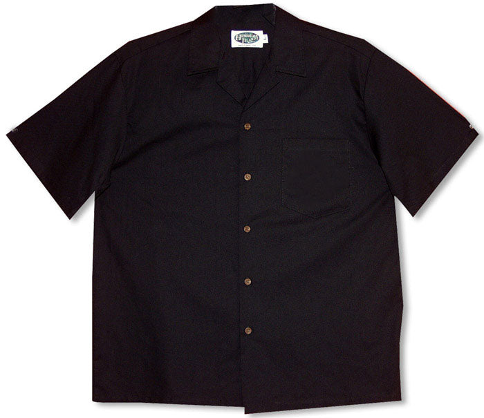 Custom Solid Color Men's Retro Bowling Shirt