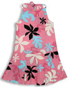 Spring Floral Girl's Drop Waist Halter Dress