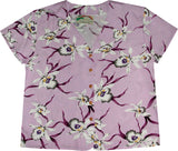 Star Orchid Collarless Blouse