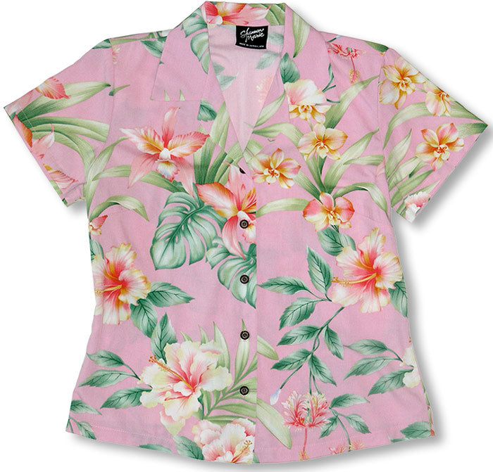Summer Flourish Womens Fitted Blouse