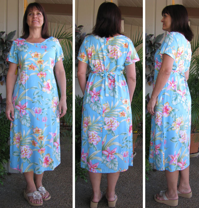 Summer Flourish Tie Back Long Dress