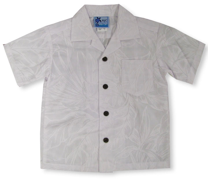 Summer Breeze Boy's Wedding White Shirt